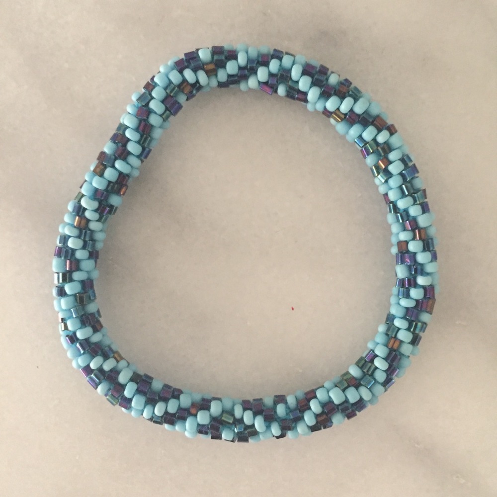 Beaded roll bracelet